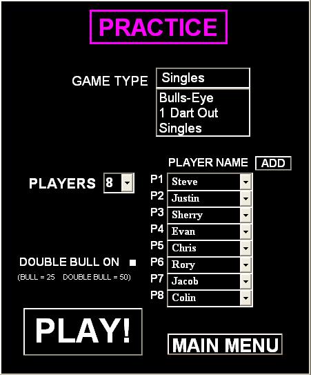 PR options screen shot