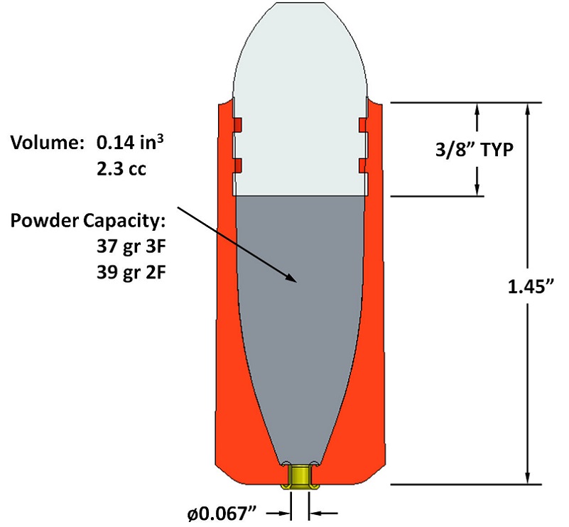 Picture of Tube w/Liner dimensions